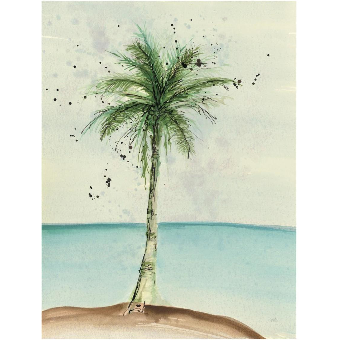 African Oil Palm II -Paper Art-14&quotx18"