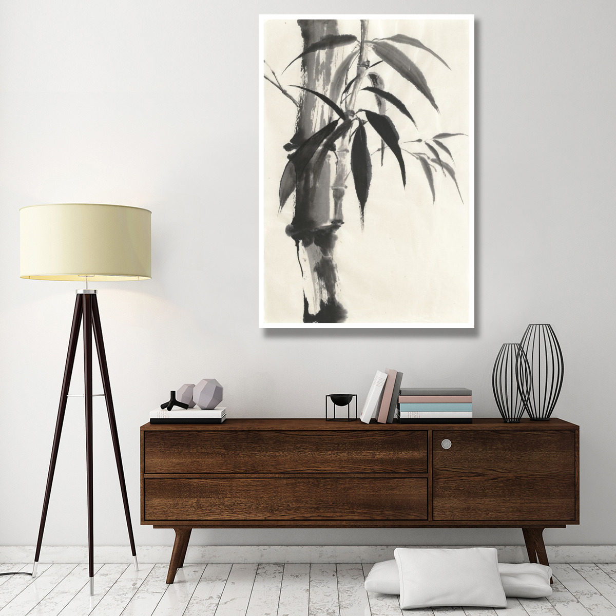 Sumi Bamboo Cream -Paper Art-42&quotx62"