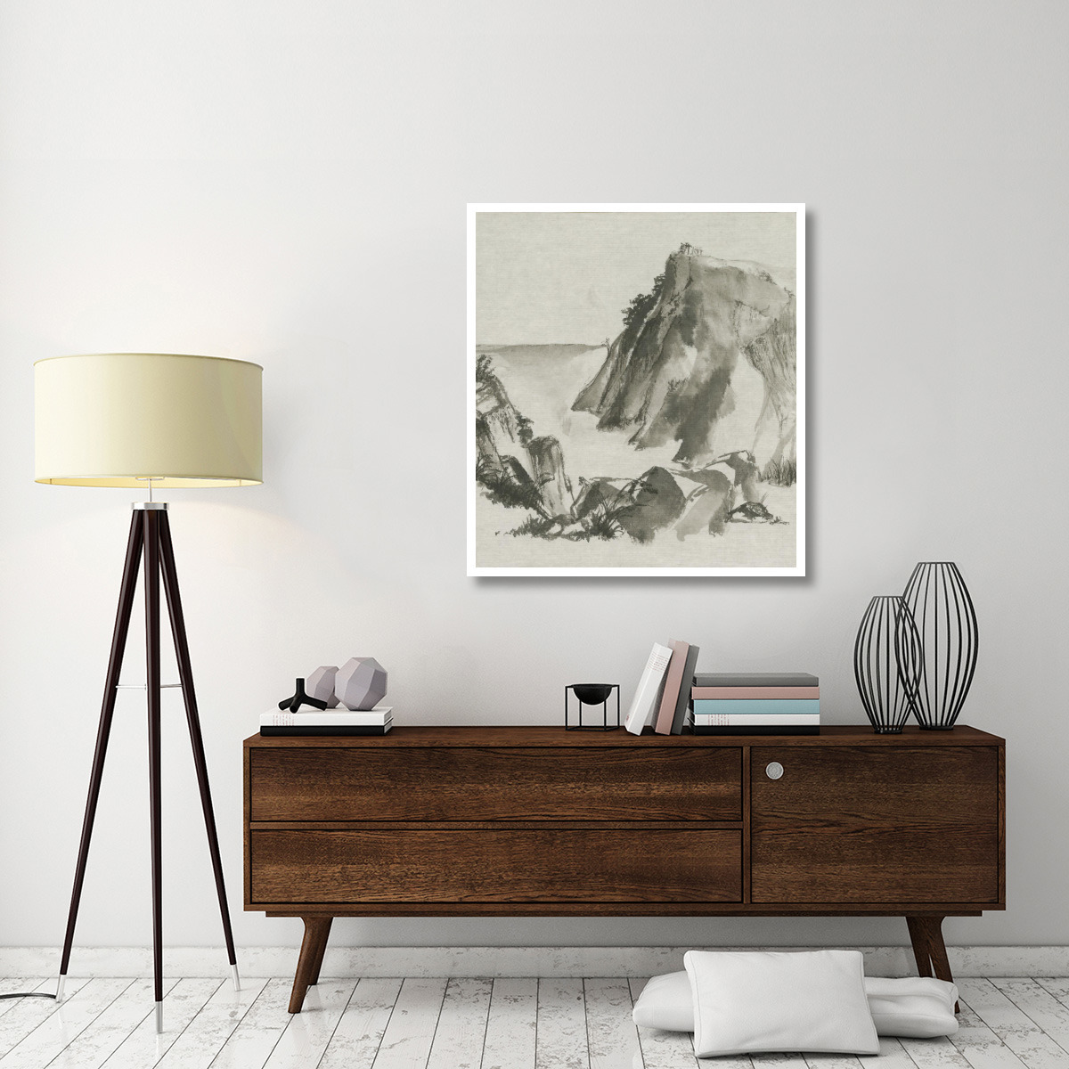 Sumi Rocks Cream -Paper Art-38&quotx42"