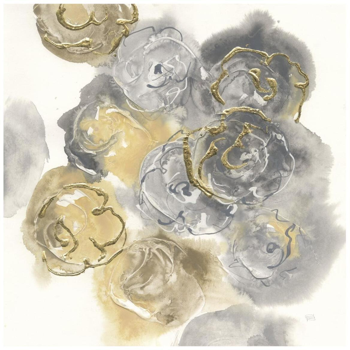 Gold Edged Neutral II -Paper Art-42&quotx42"