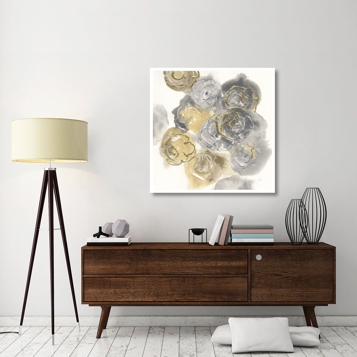 Gold Edged Neutral II -Paper Art-42&quotx42"