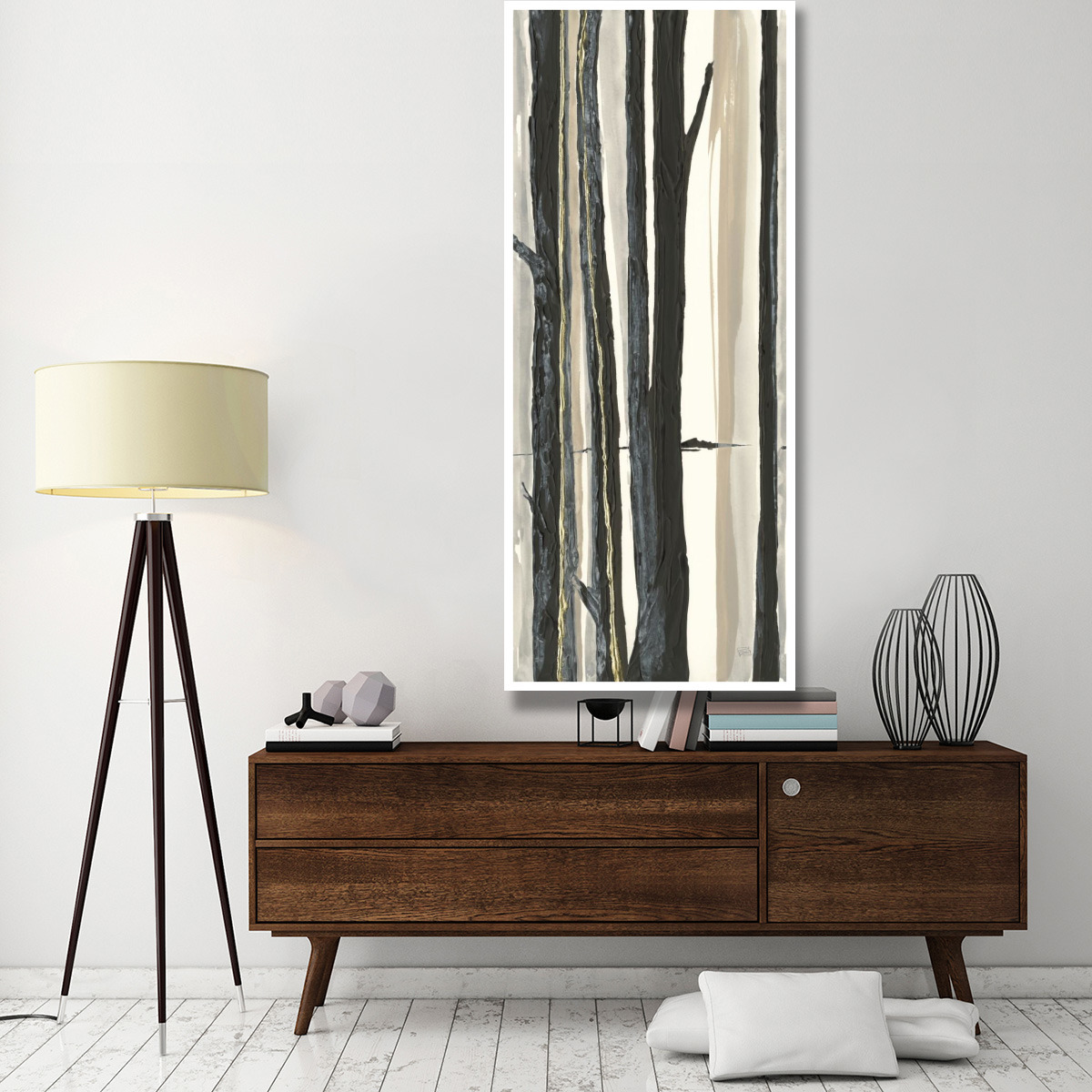 Through the Trees I -Paper Art-32&quotx77"