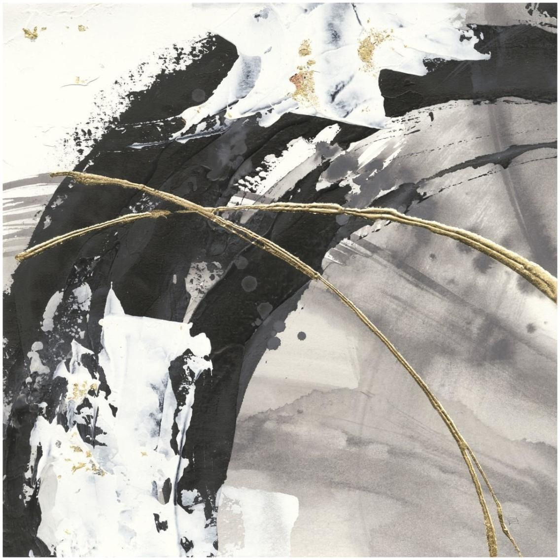 Gilded Arcs II -Paper Art-32&quotx32"