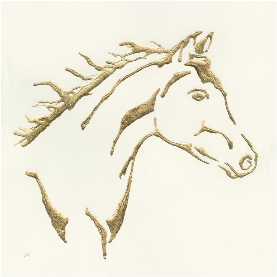 Gilded Filly -Paper Art-20&quotx20"