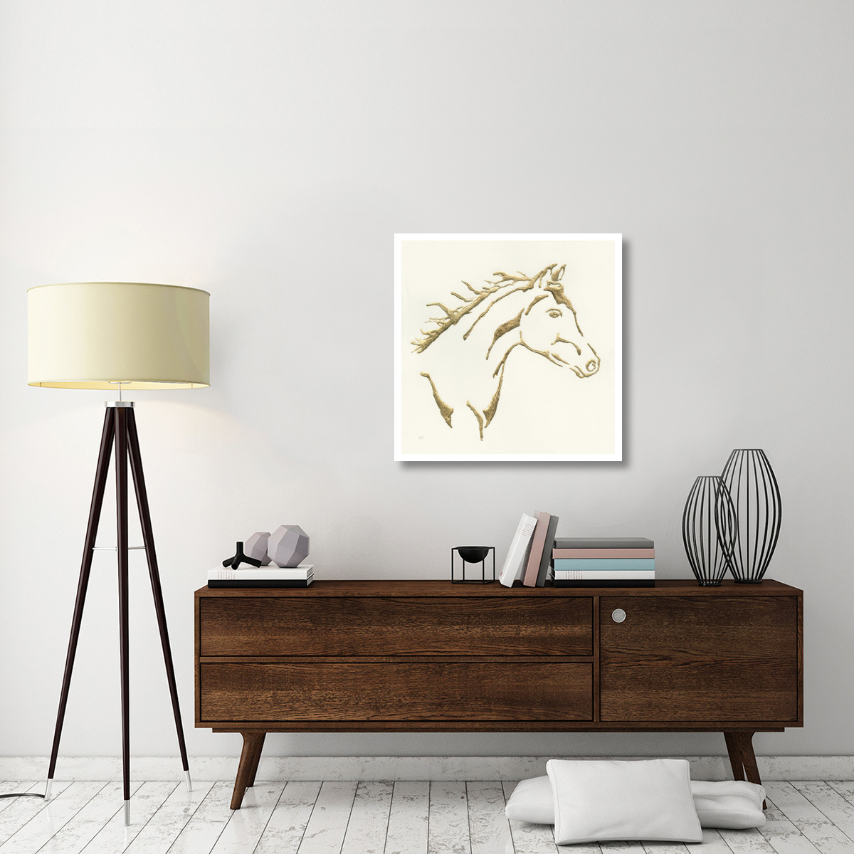 Gilded Filly -Paper Art-32&quotx32"