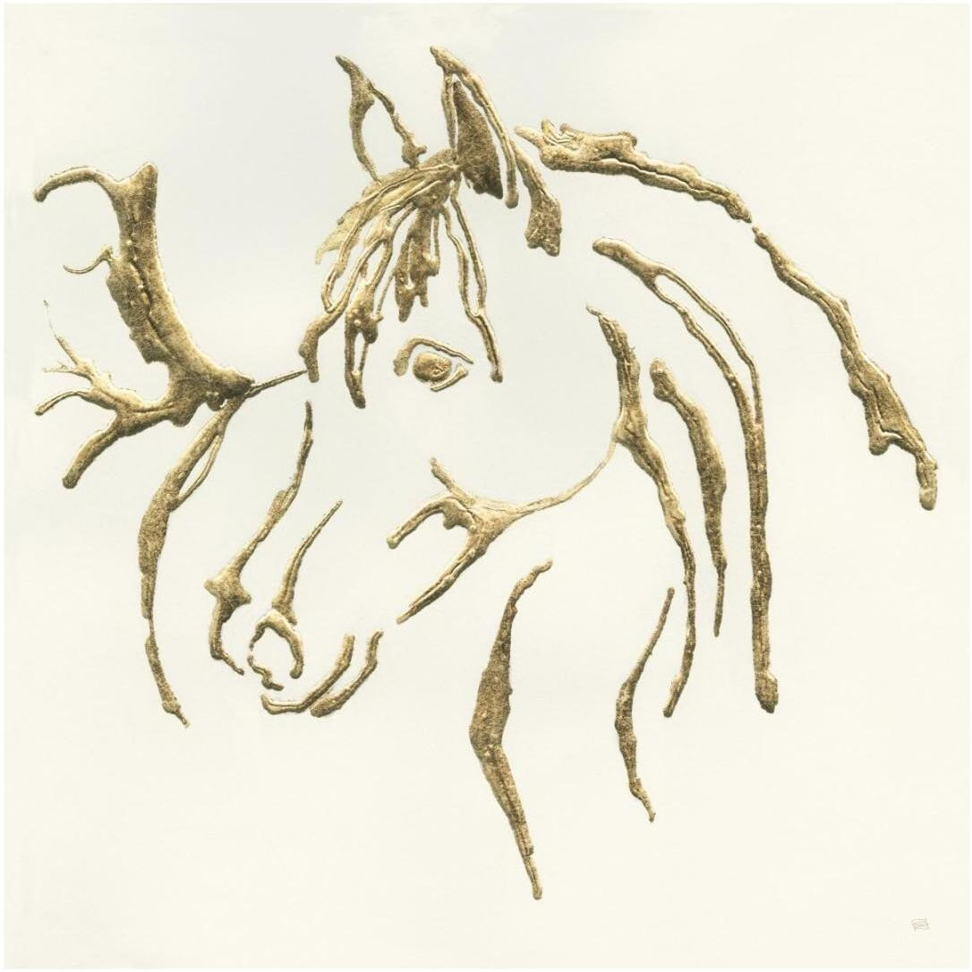 Gilded Mare -Paper Art-20&quotx20"