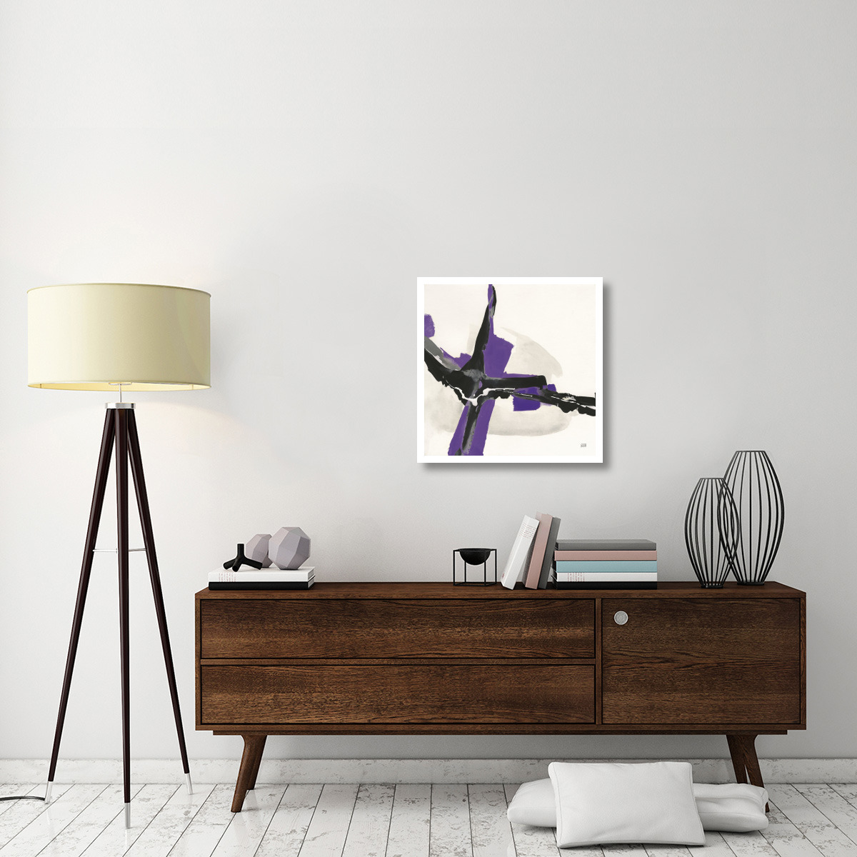 Creamy Amethyst I -Paper Art-26&quotx26"