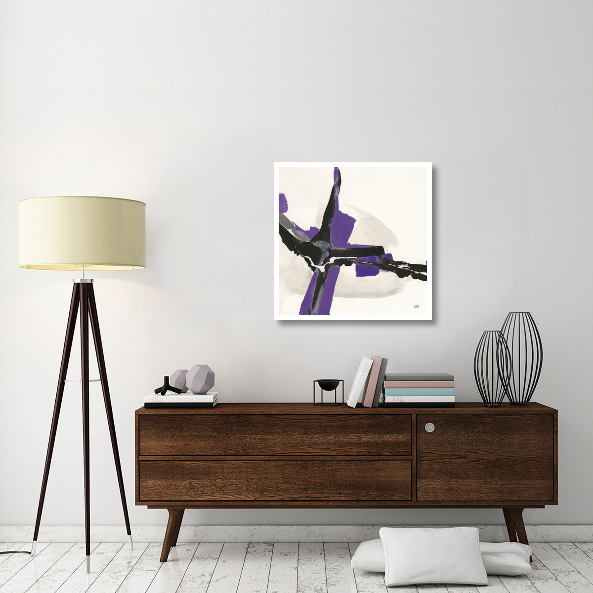 Creamy Amethyst I -Paper Art-32&quotx32"