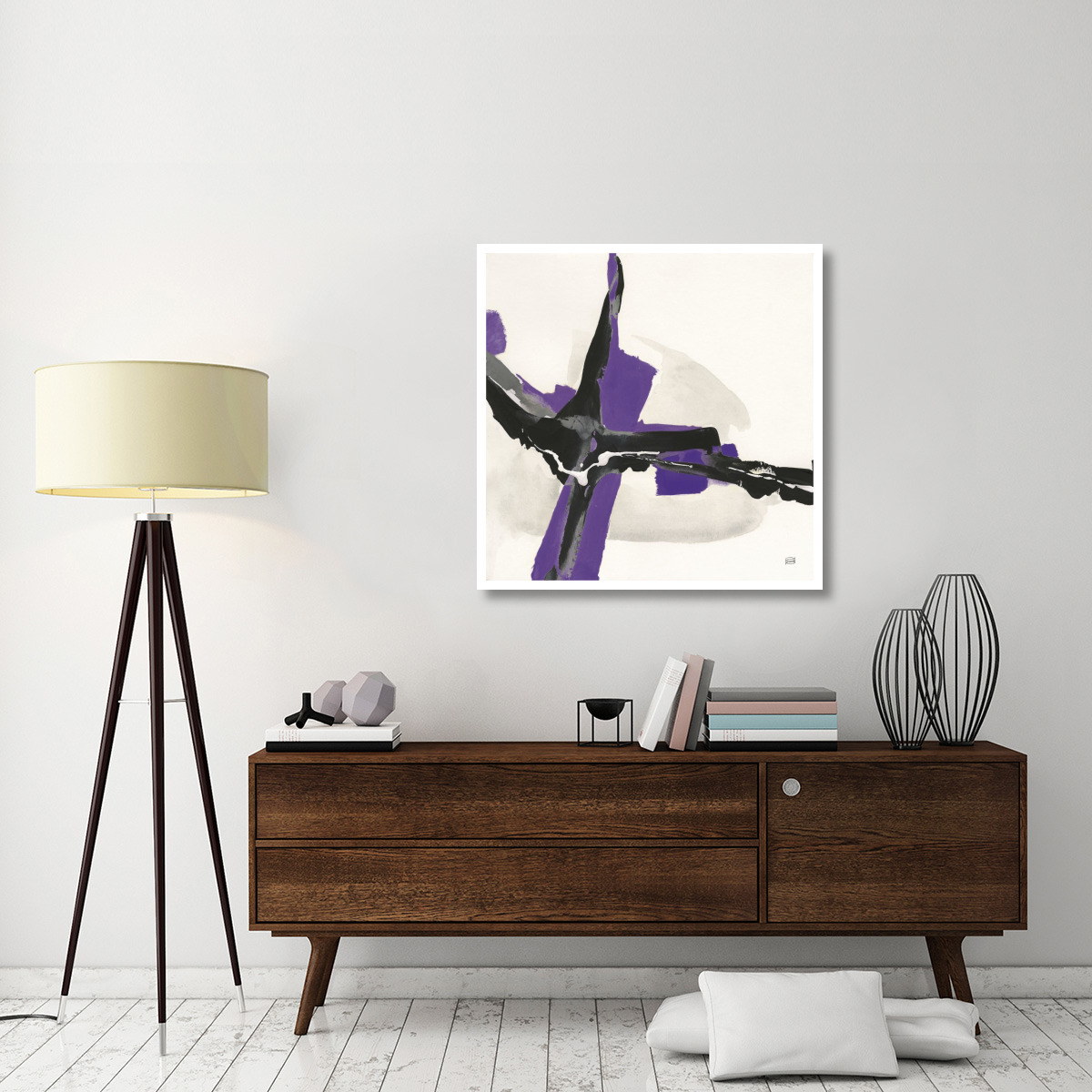 Creamy Amethyst I -Paper Art-38&quotx38"