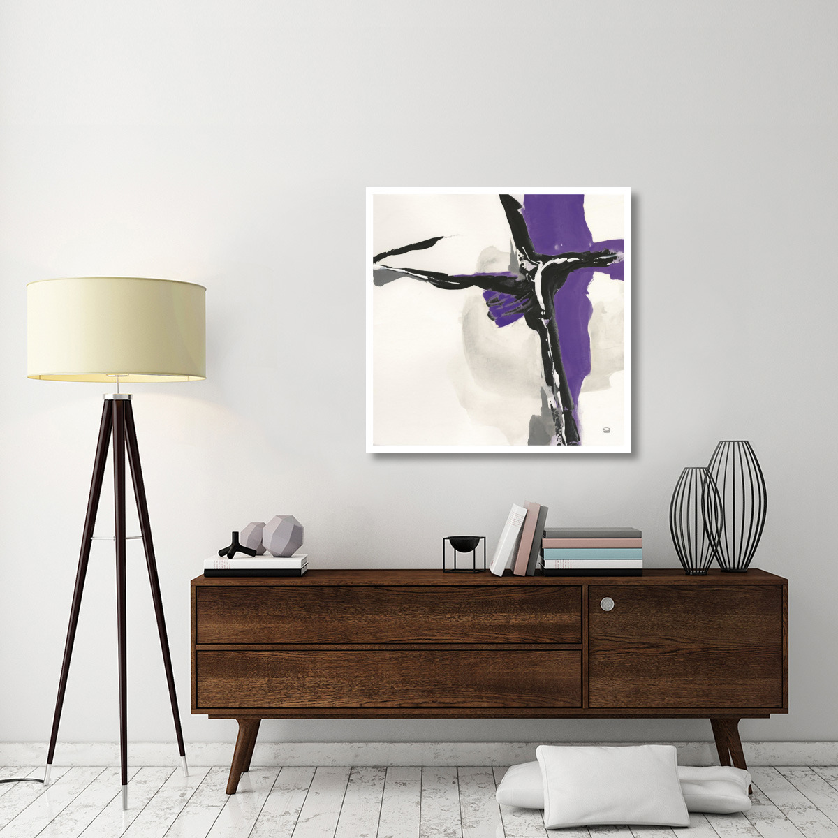 Creamy Amethyst II -Paper Art-38&quotx38"