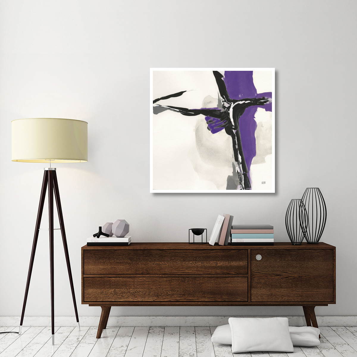 Creamy Amethyst II -Paper Art-42&quotx42"