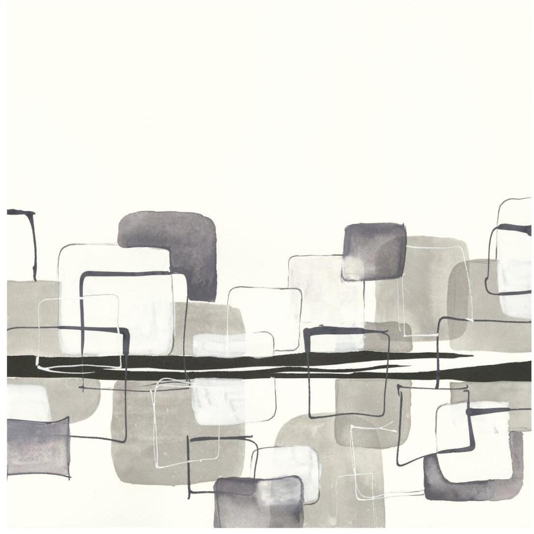 Placid Boxes I -Paper Art-20&quotx20"