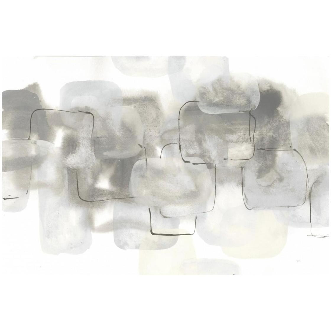 Neutral Stacking III White -Paper Art-26&quotx18"