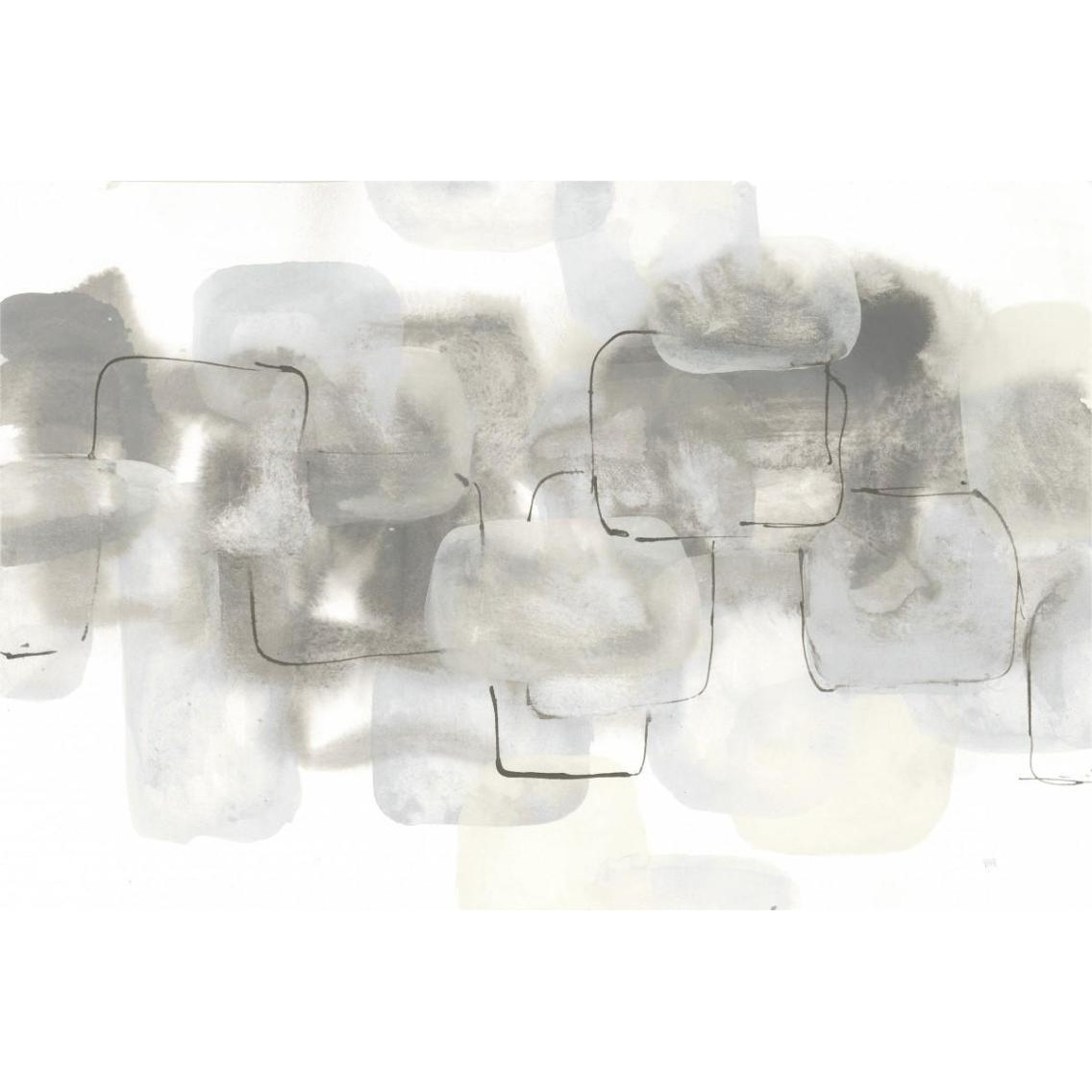 Neutral Stacking III White -Paper Art-38&quotx26"