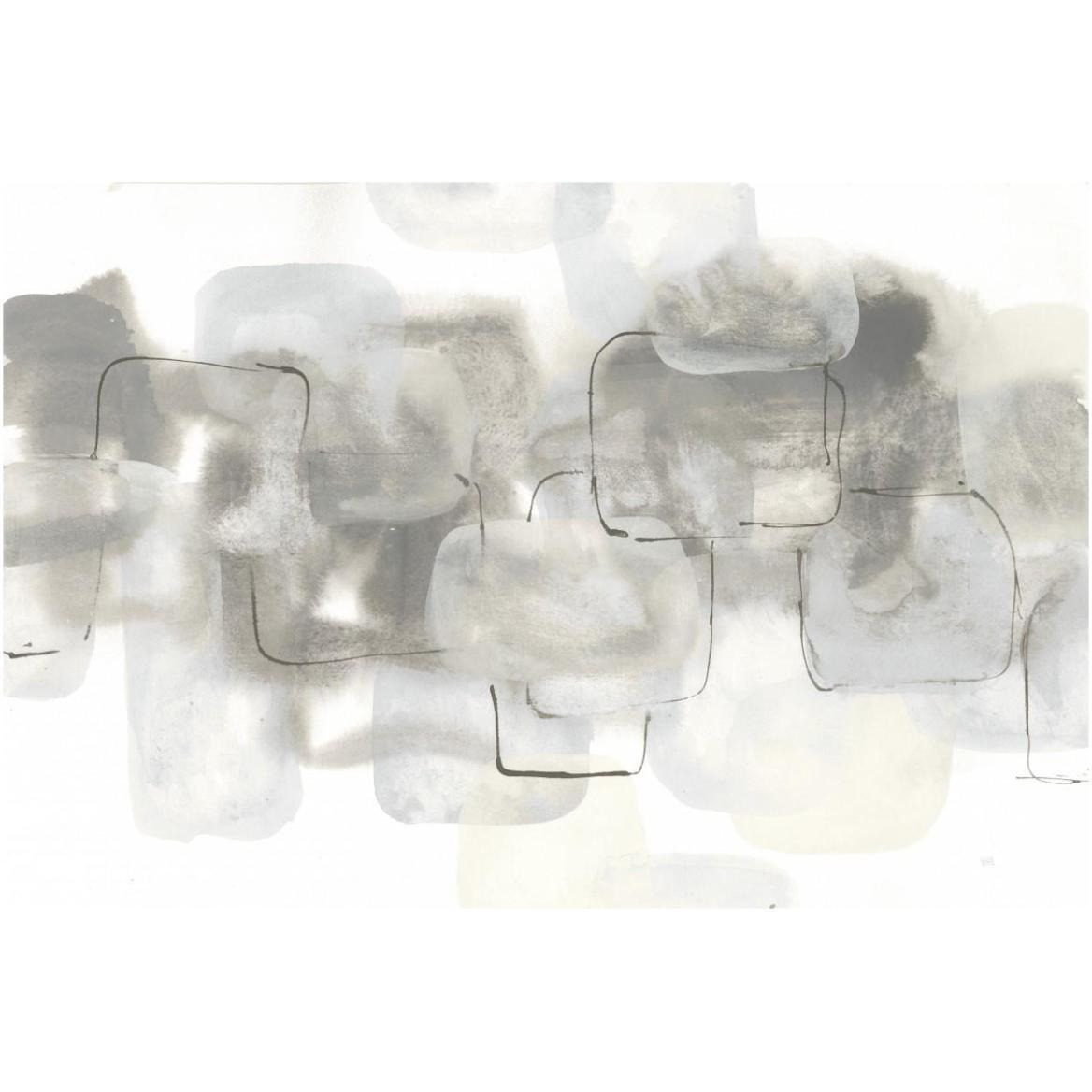 Neutral Stacking III White -Paper Art-62&quotx42"