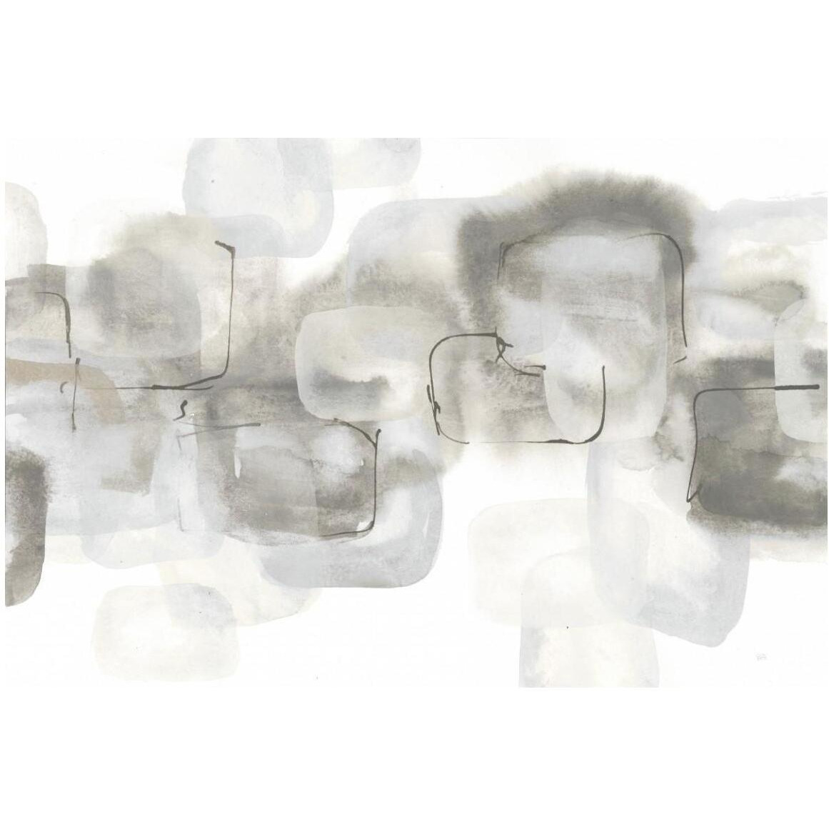 Neutral Stacking IV White -Paper Art-50&quotx34"