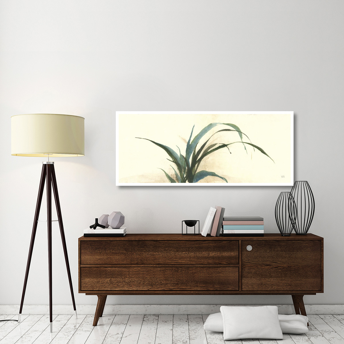 Horizontal Grass I -Paper Art-62&quotx26"