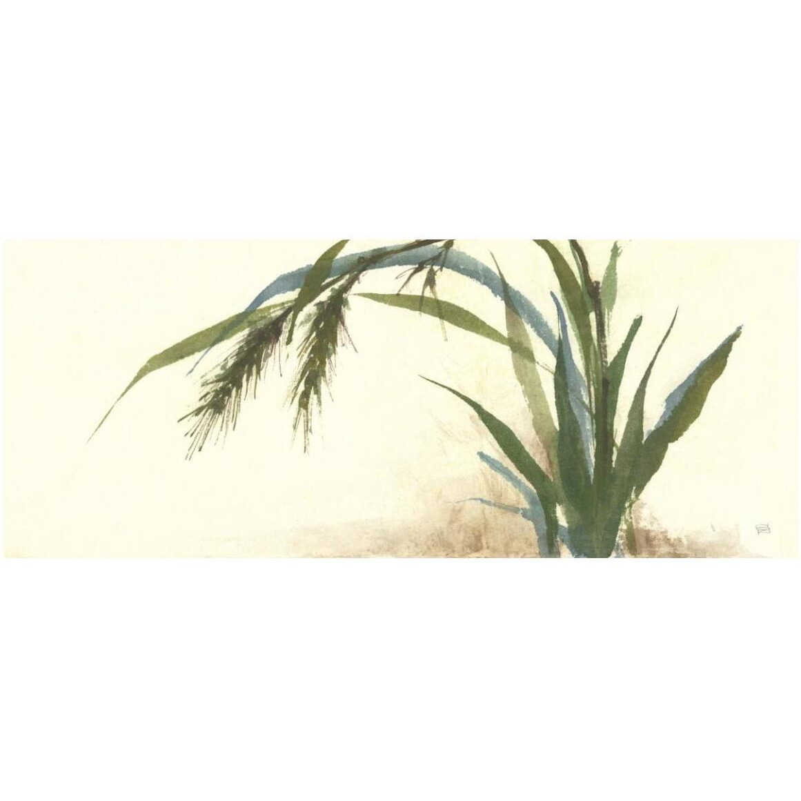 Horizontal Grass II -Paper Art-52&quotx22"