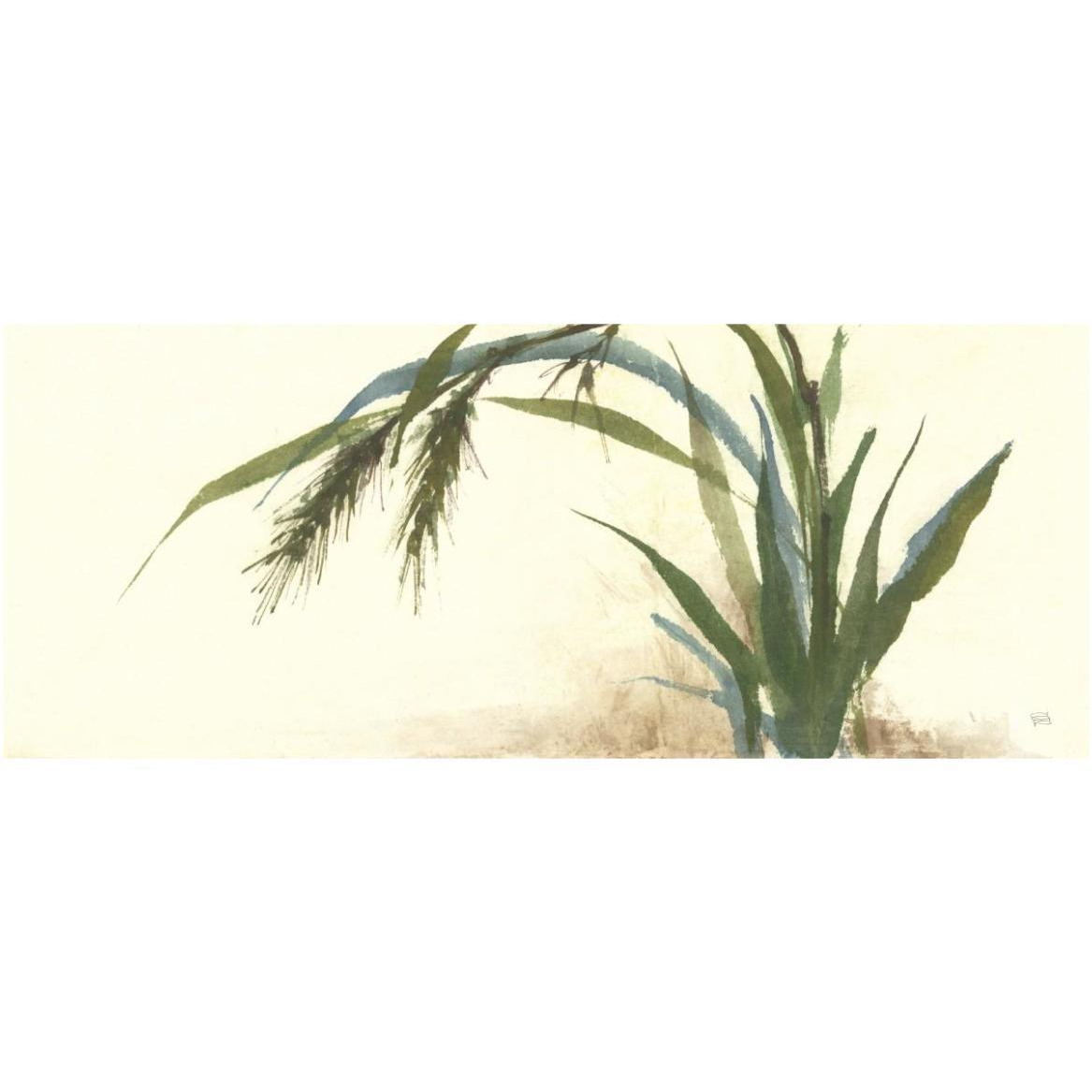 Horizontal Grass II -Paper Art-62&quotx26"
