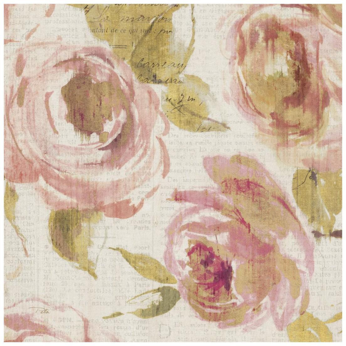 Touch of Rose II -Paper Art-20&quotx20"