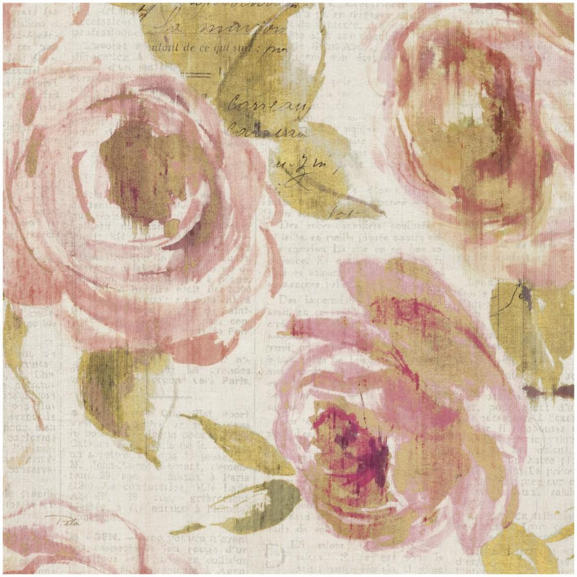 Touch of Rose II -Paper Art-32&quotx32"