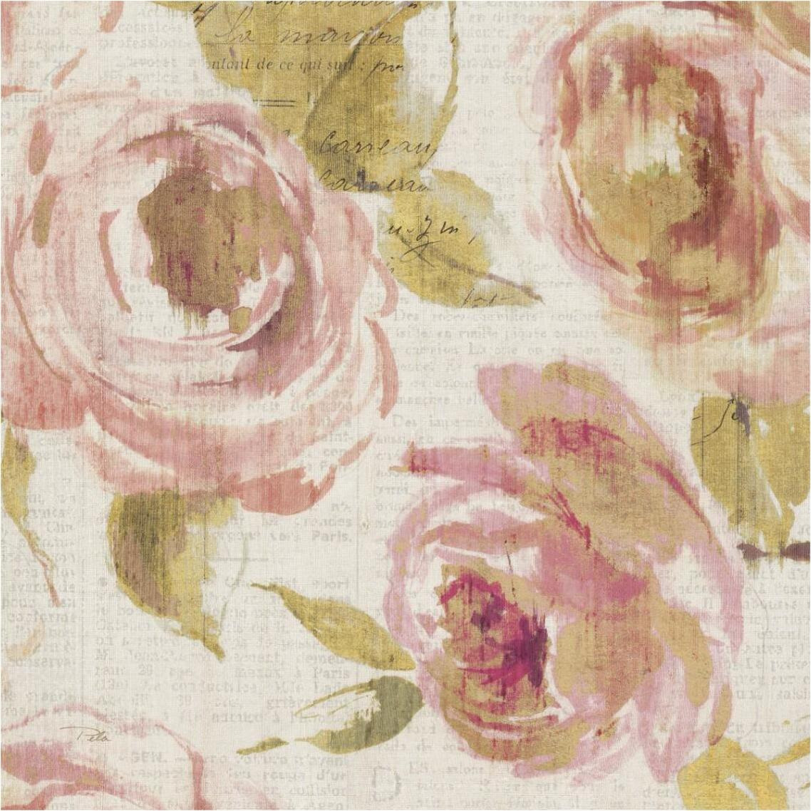 Touch of Rose II -Paper Art-38&quotx38"
