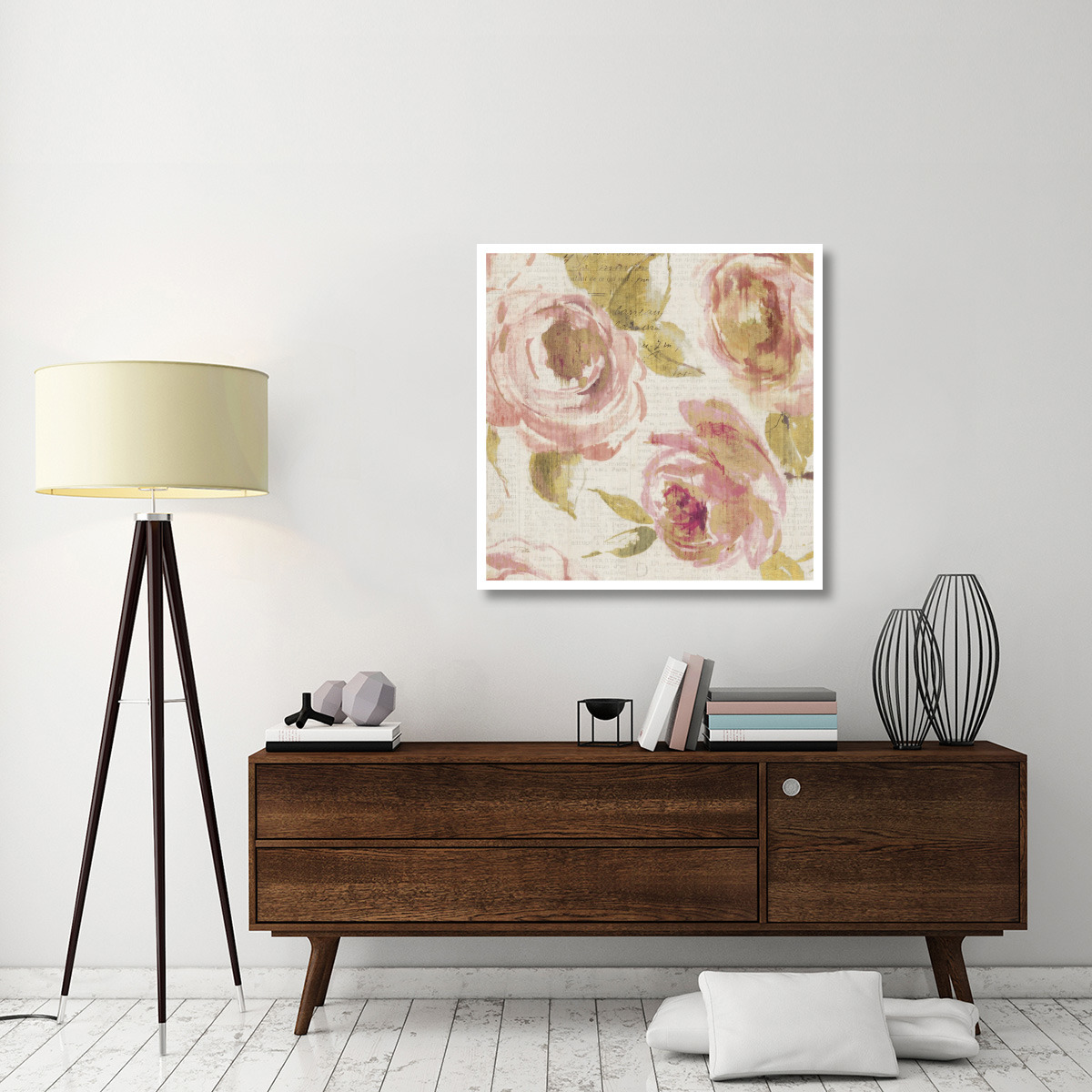 Touch of Rose II -Paper Art-38&quotx38"
