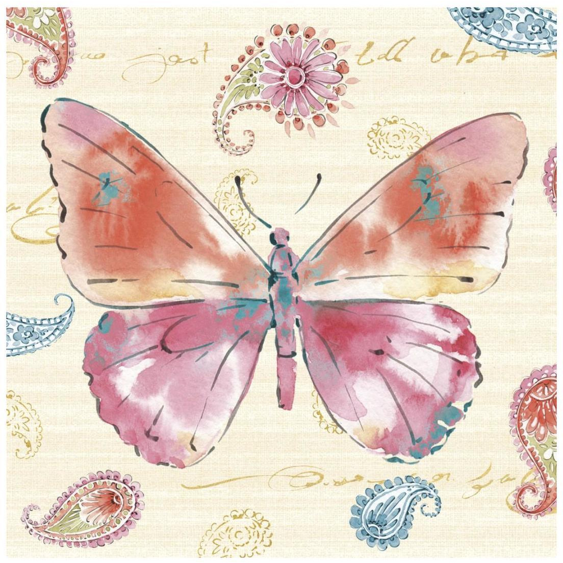 Happy Gypsy VI -Paper Art-20&quotx20"
