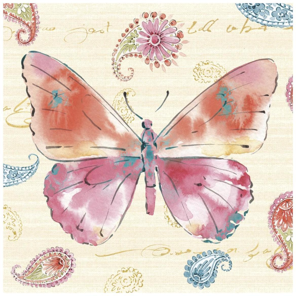 Happy Gypsy VI -Paper Art-42&quotx42"