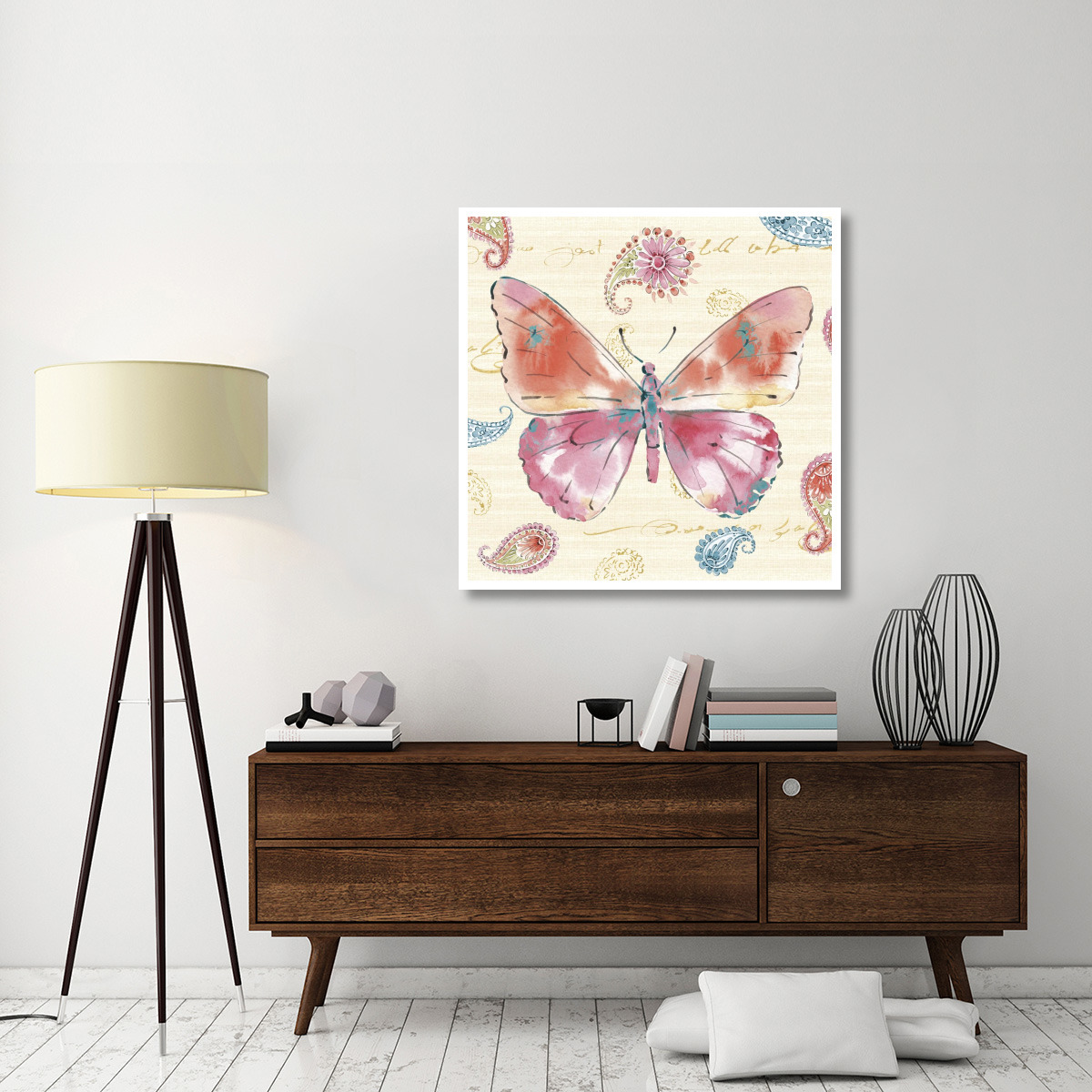Happy Gypsy VI -Paper Art-42&quotx42"