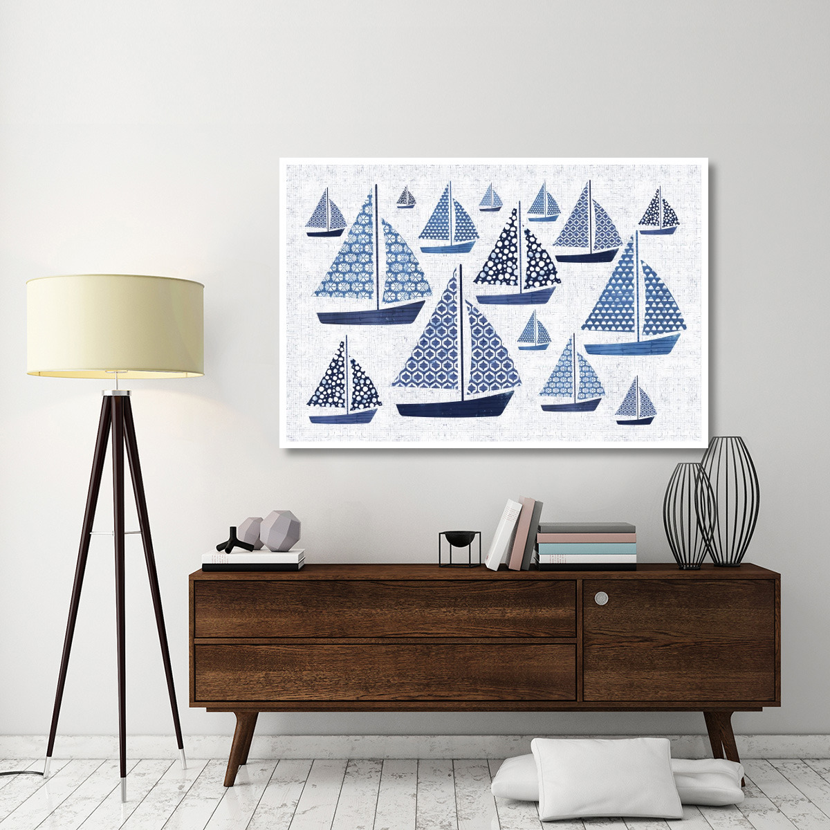 Sunday on the Coast I -Paper Art-62&quotx42"