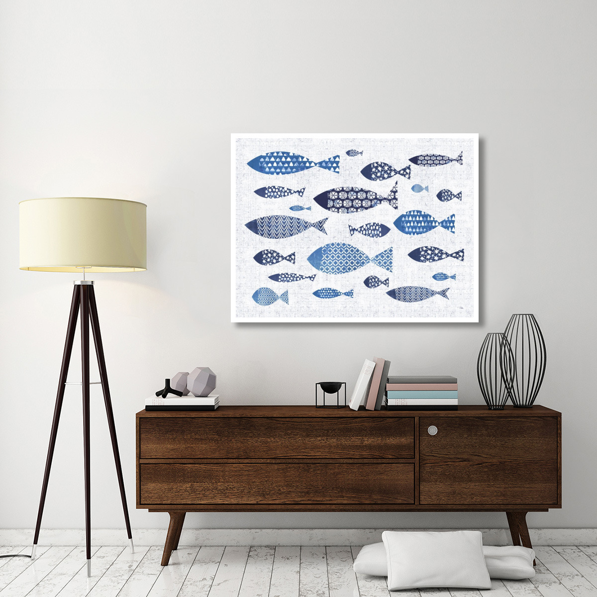 Sunday on the Coast II -Paper Art-50&quotx38"