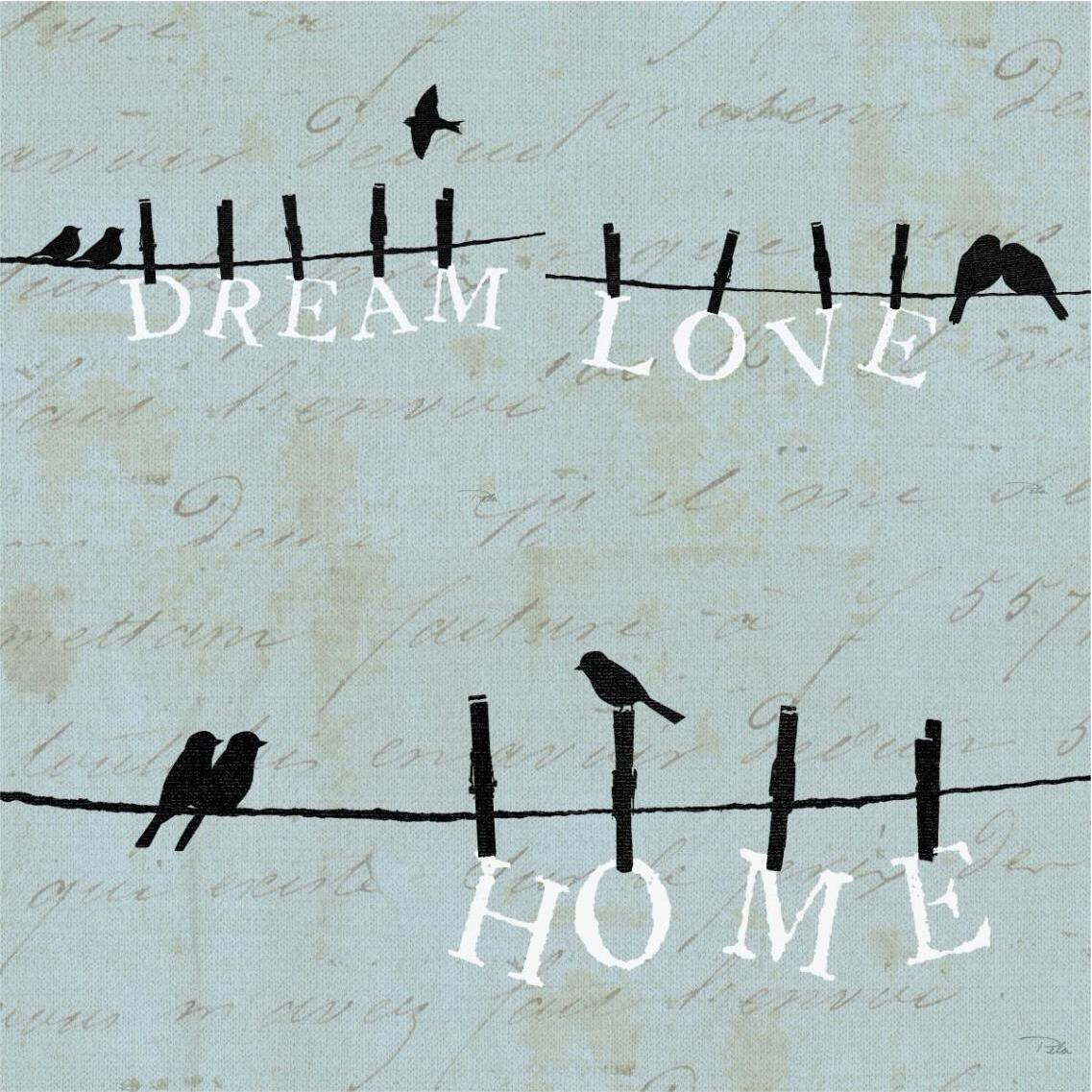 Birds on a Wire 3 Up -Paper Art-38&quotx38"