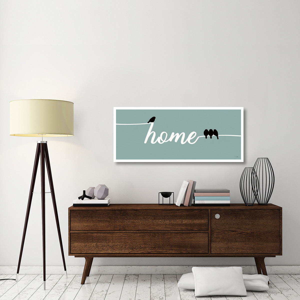 Birds on Words II -Paper Art-52&quotx22"