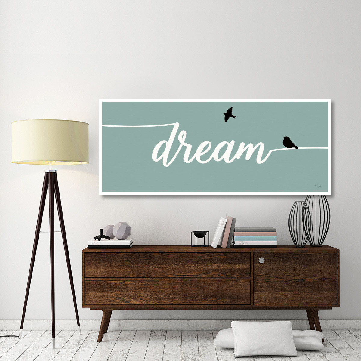 Birds on Words III -Paper Art-77&quotx32"
