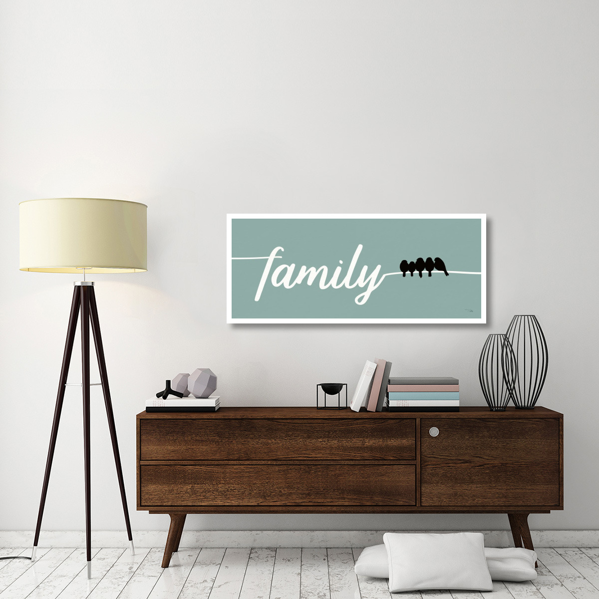 Birds on Words IV -Paper Art-52&quotx22"