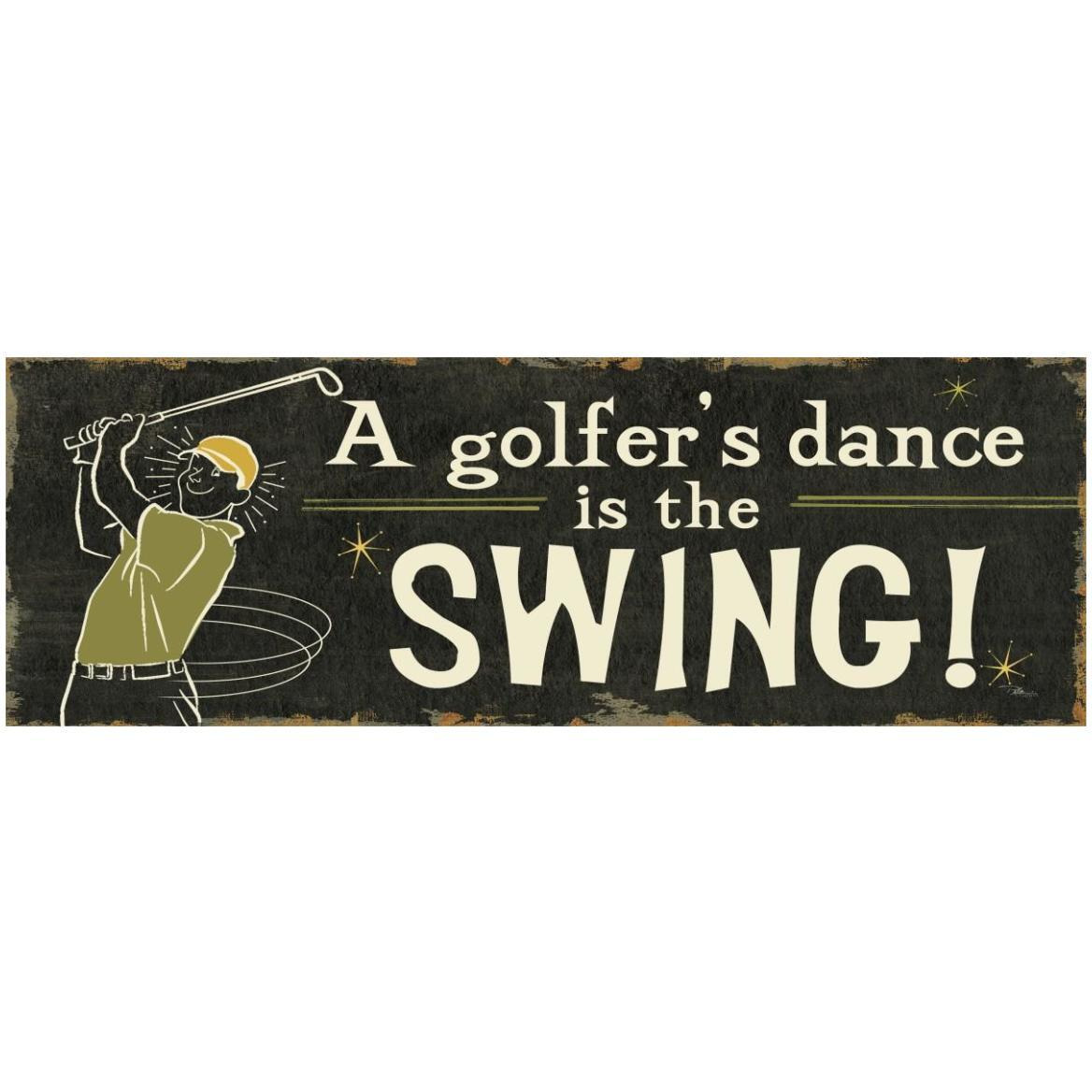 Funny Golf I -Paper Art-56&quotx20"