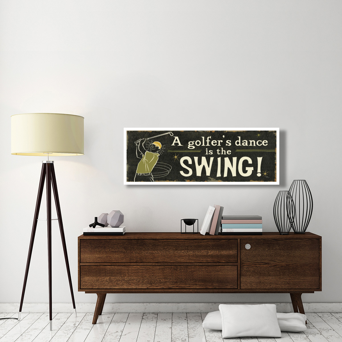Funny Golf I -Paper Art-56&quotx20"