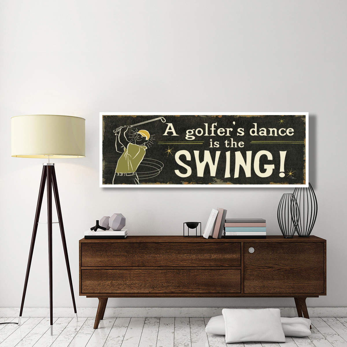 Funny Golf I -Paper Art-74&quotx26"