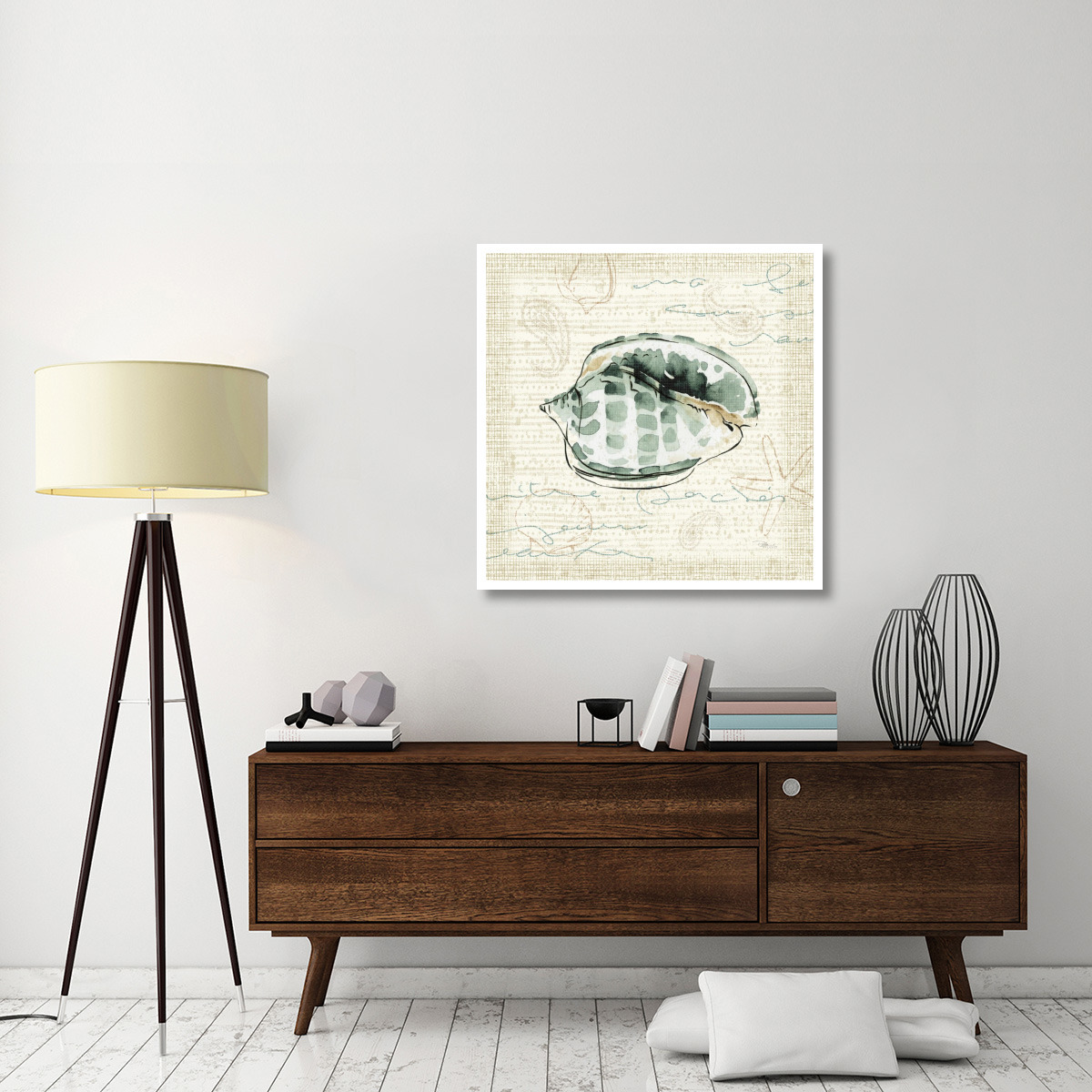 Ocean Prints I -Paper Art-38&quotx38"
