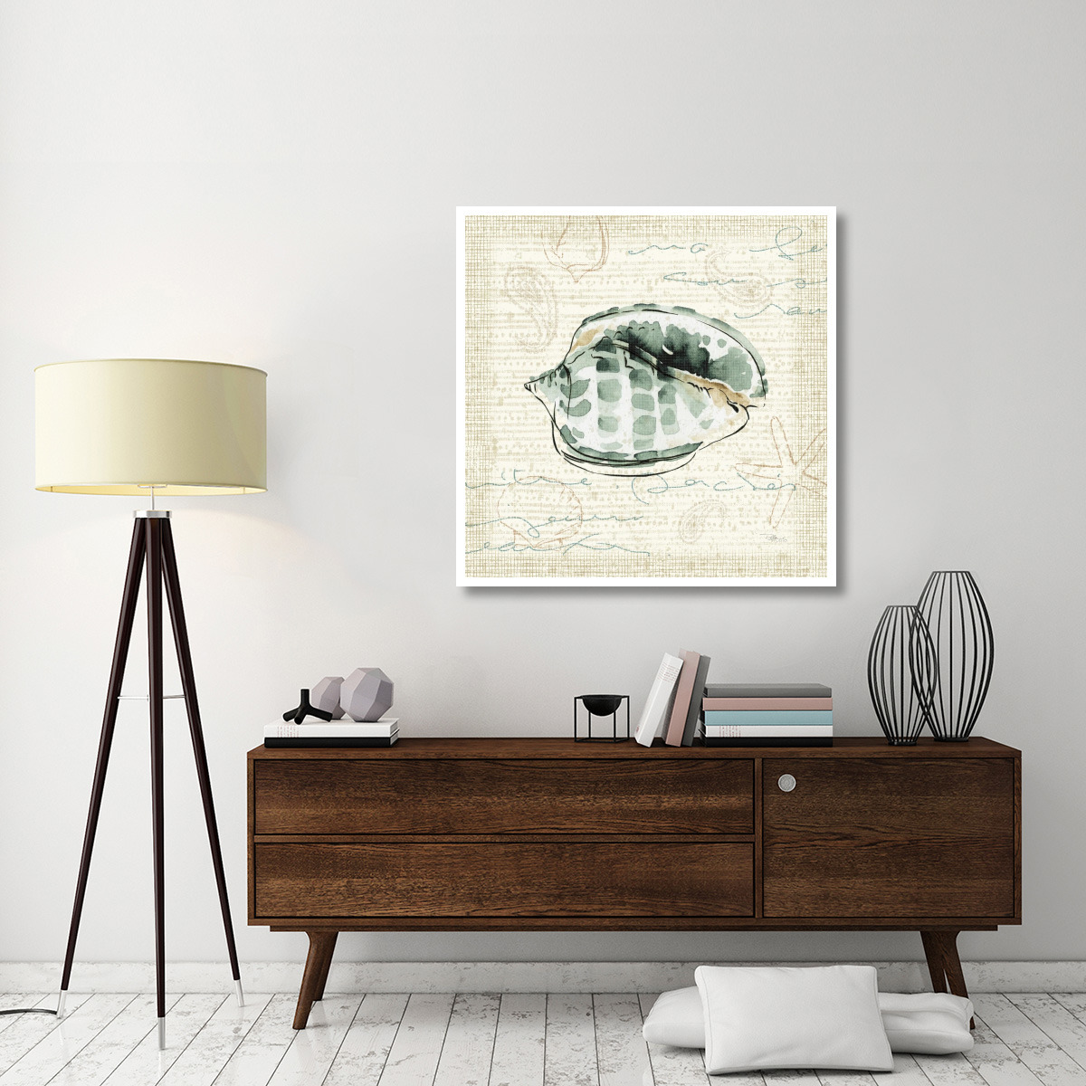 Ocean Prints I -Paper Art-42&quotx42"