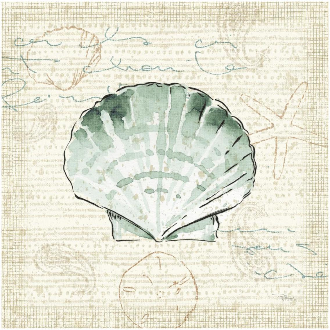 Ocean Prints II -Paper Art-32&quotx32"