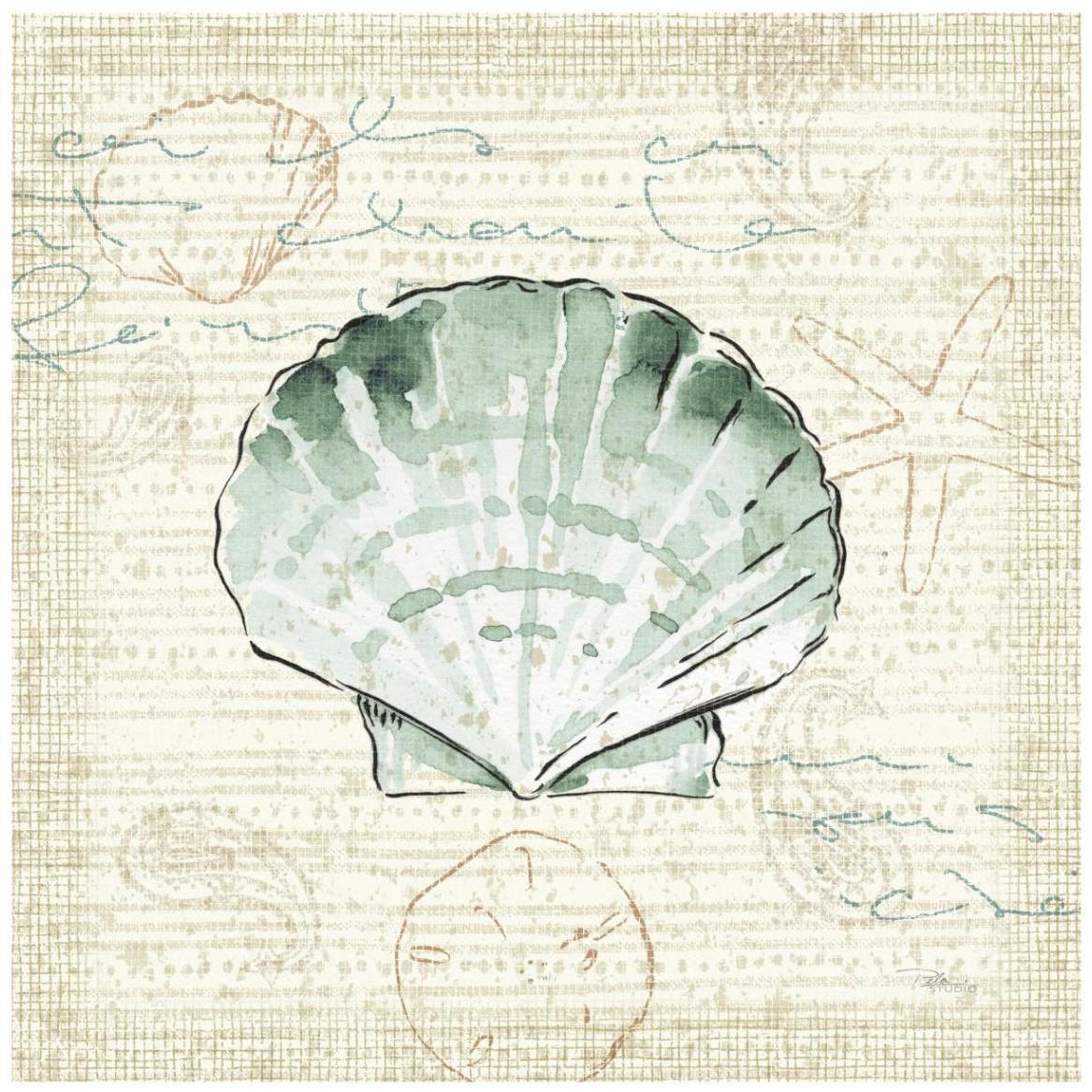 Ocean Prints II -Paper Art-42&quotx42"