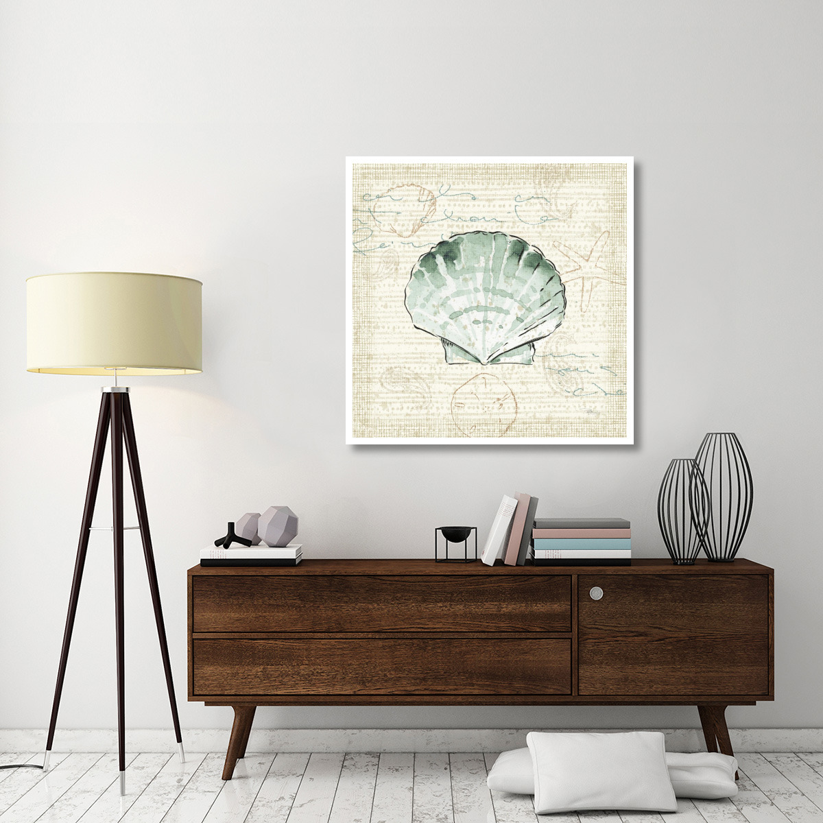 Ocean Prints II -Paper Art-42&quotx42"