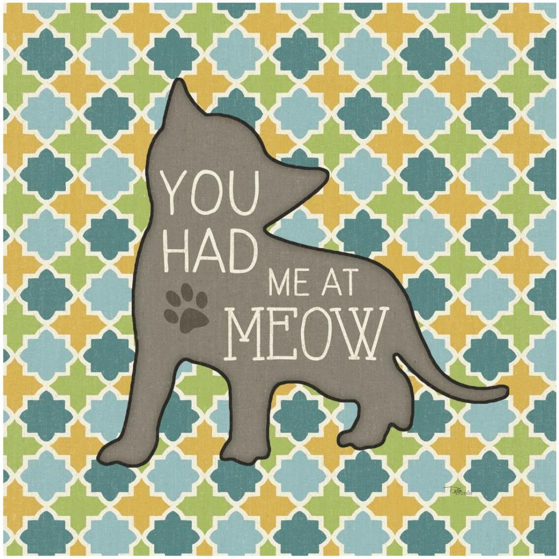 Cat Sayin II -Paper Art-32&quotx32"