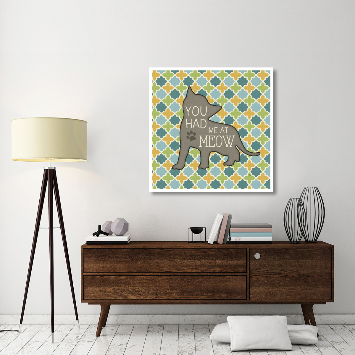 Cat Sayin II -Paper Art-42&quotx42"