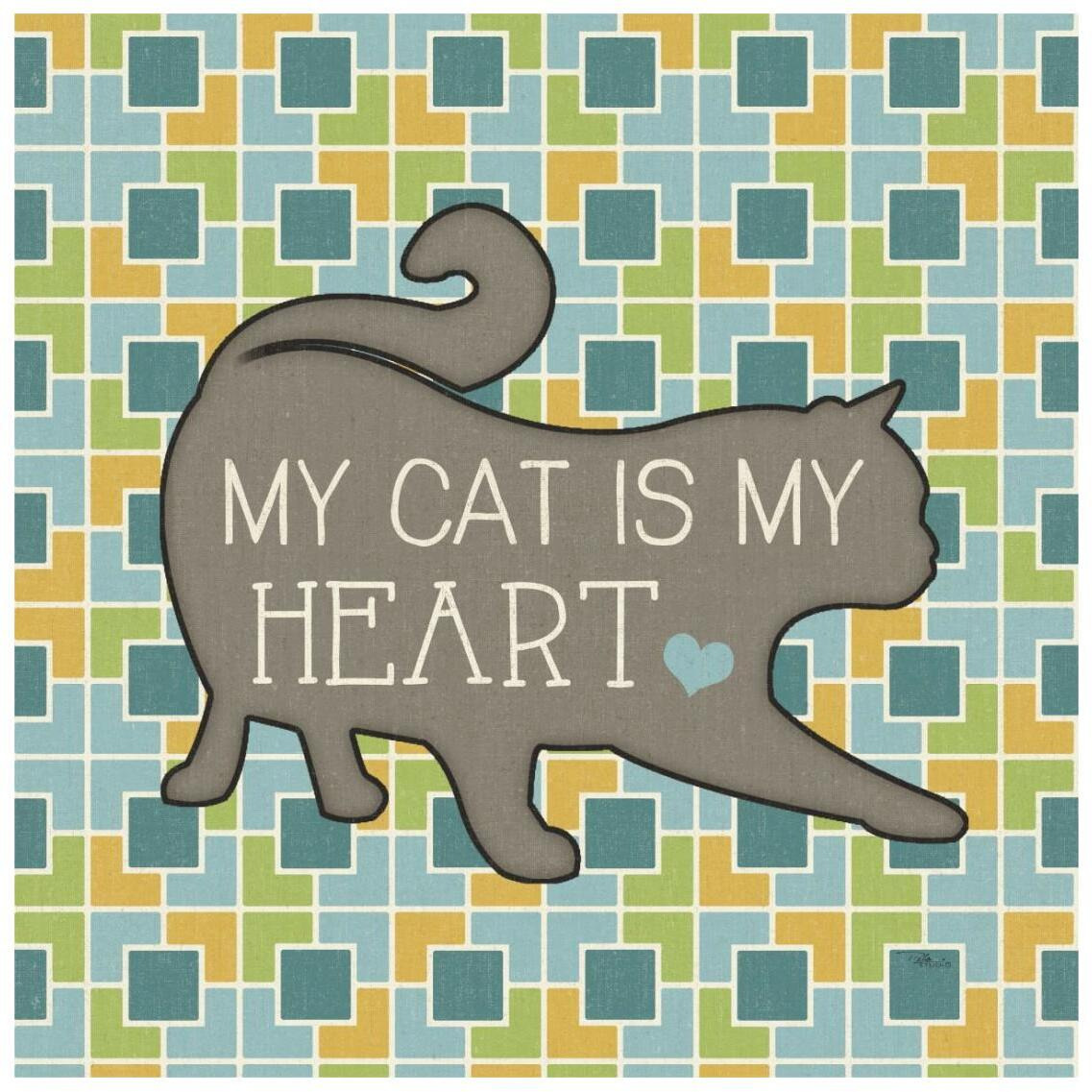 Cat Sayin IV -Paper Art-26&quotx26"