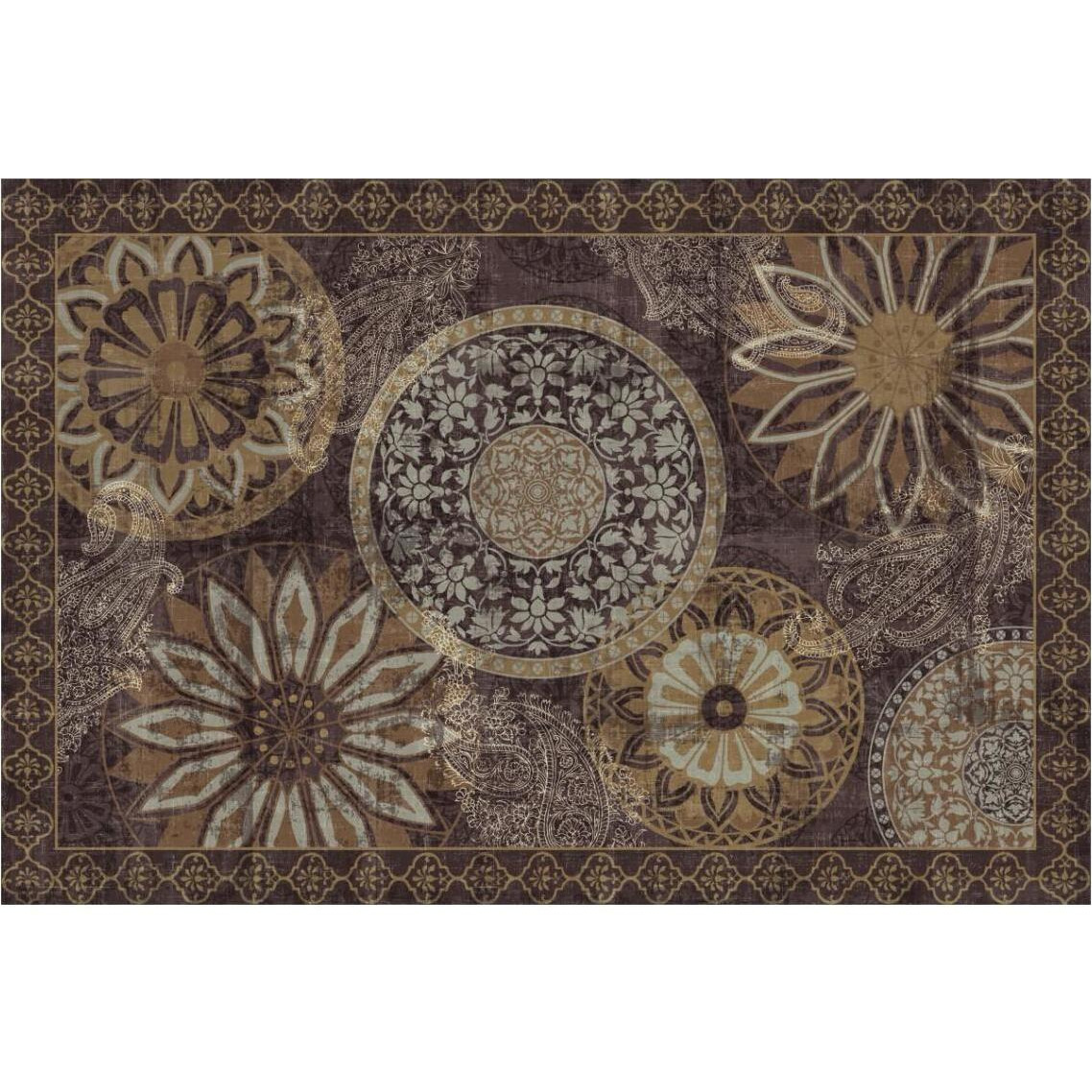 Inspired India Dark III -Paper Art-38&quotx26"