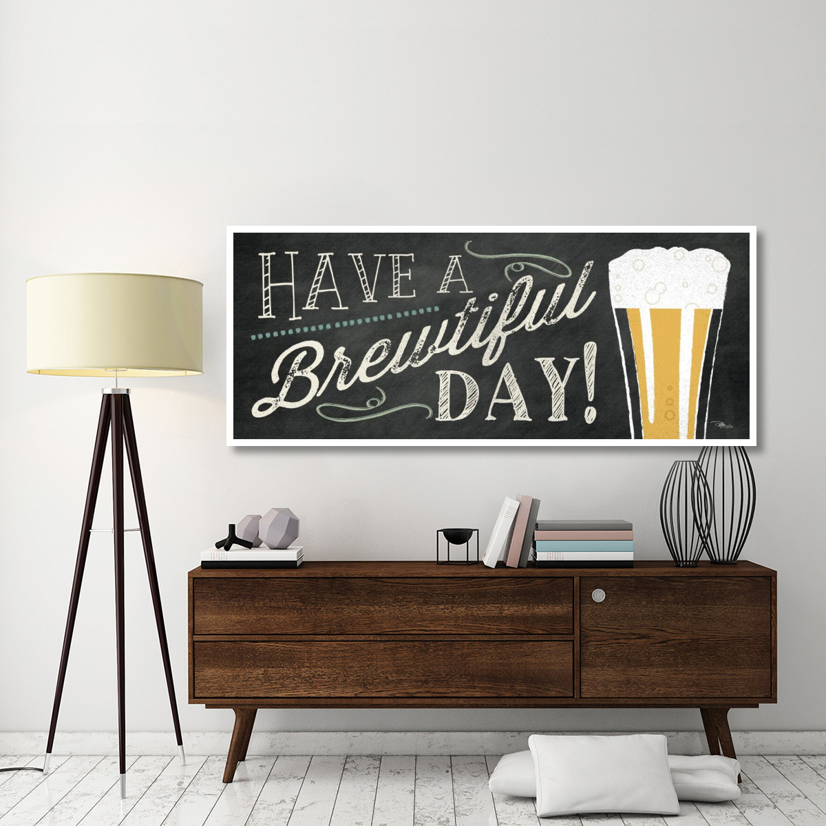 Be Hoppy II Panel -Paper Art-77&quotx32"