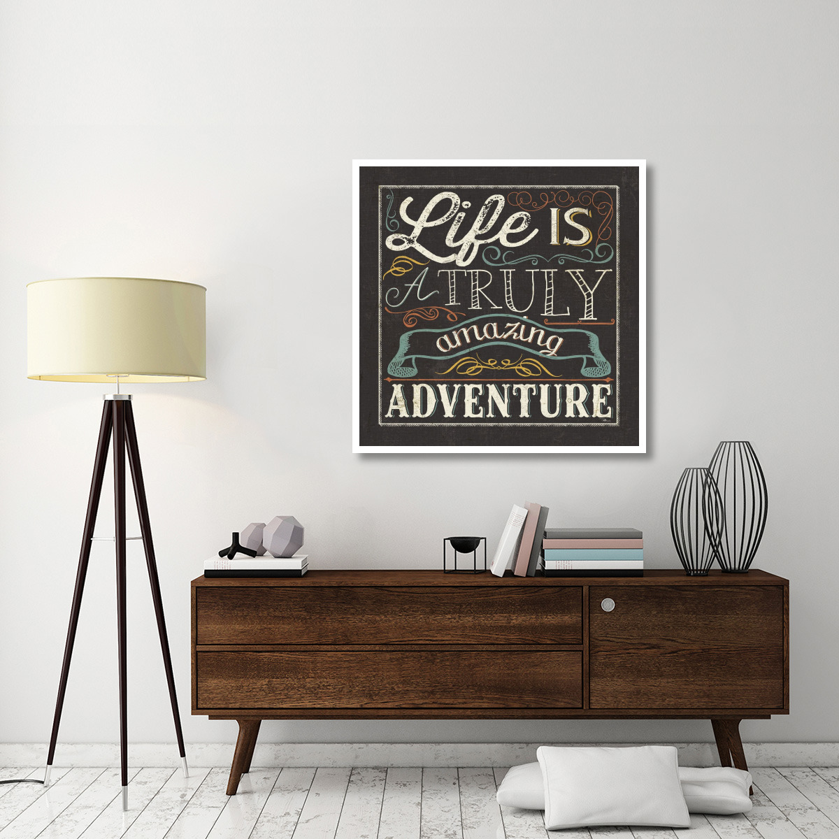 Life is II Color -Paper Art-42&quotx42"